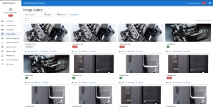 The detected images gallery
